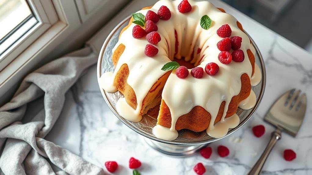 baking a delicious cake