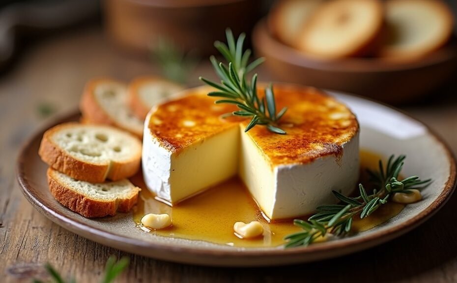 brie with honey garlic