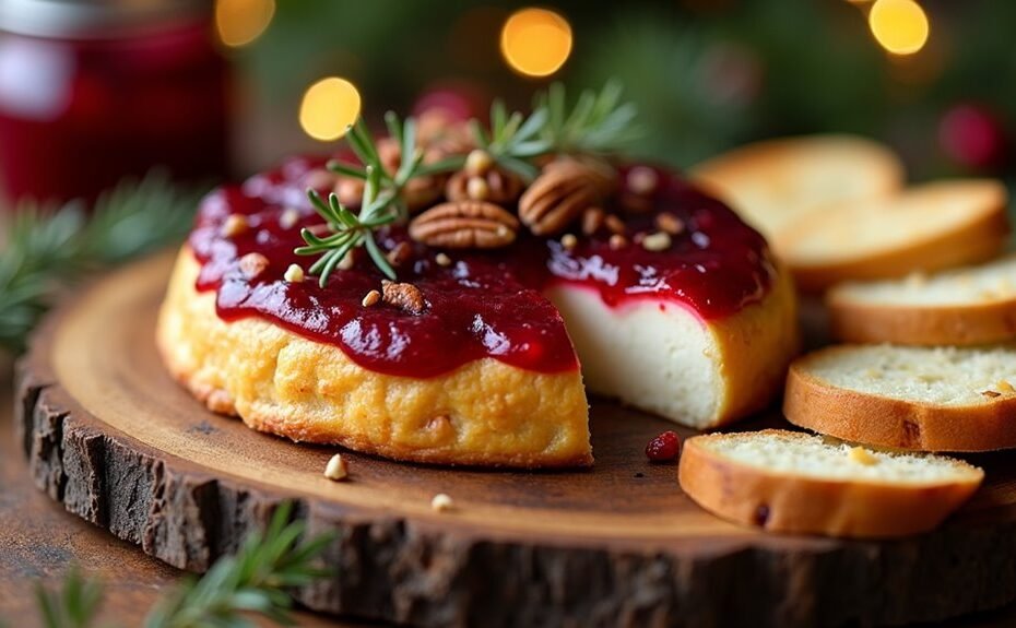 cranberry brie holiday appetizer