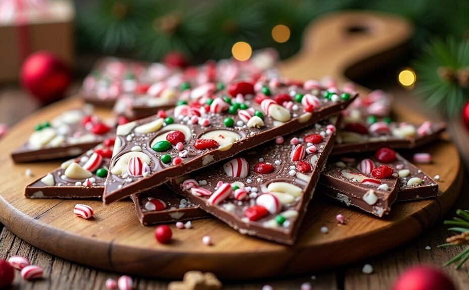 festive simple christmas bark