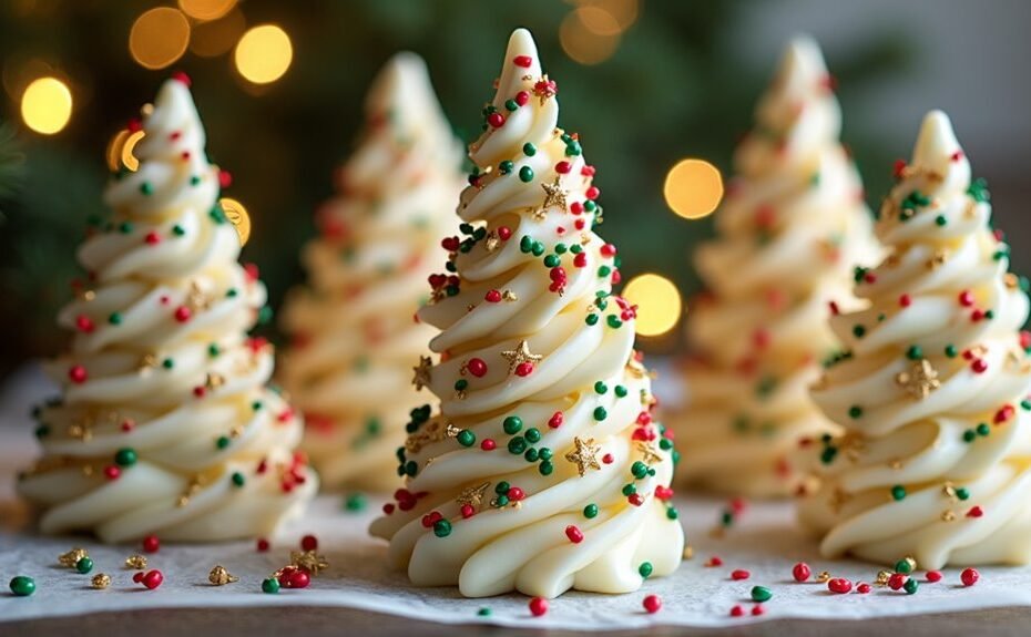 festive white chocolate treats