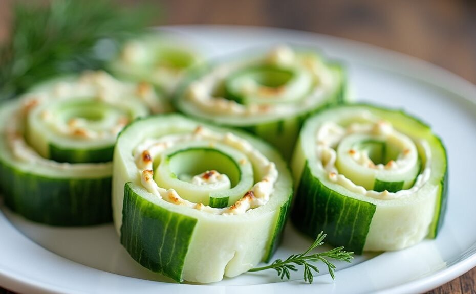 fresh dill cheese pinwheels