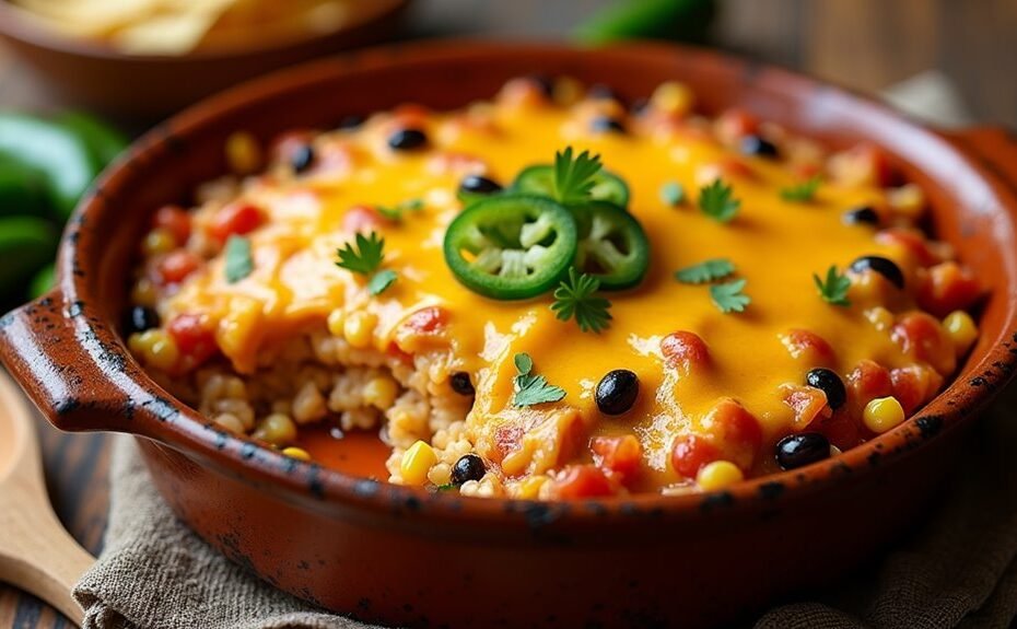 mexican chicken rice casserole