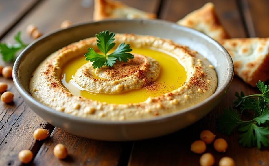 smooth and flavorful hummus