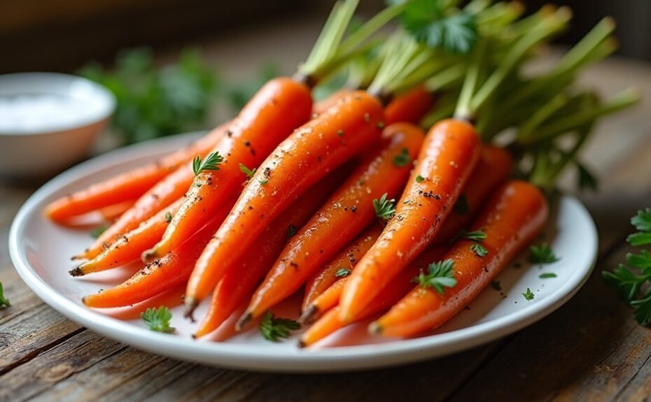 sweet and caramelized carrots