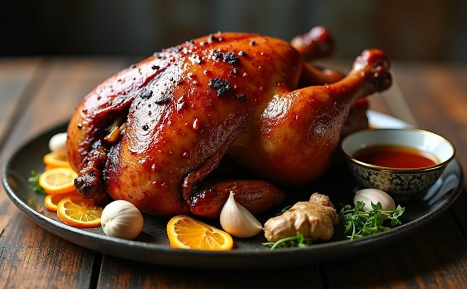 flavorful aromatic roasted duck