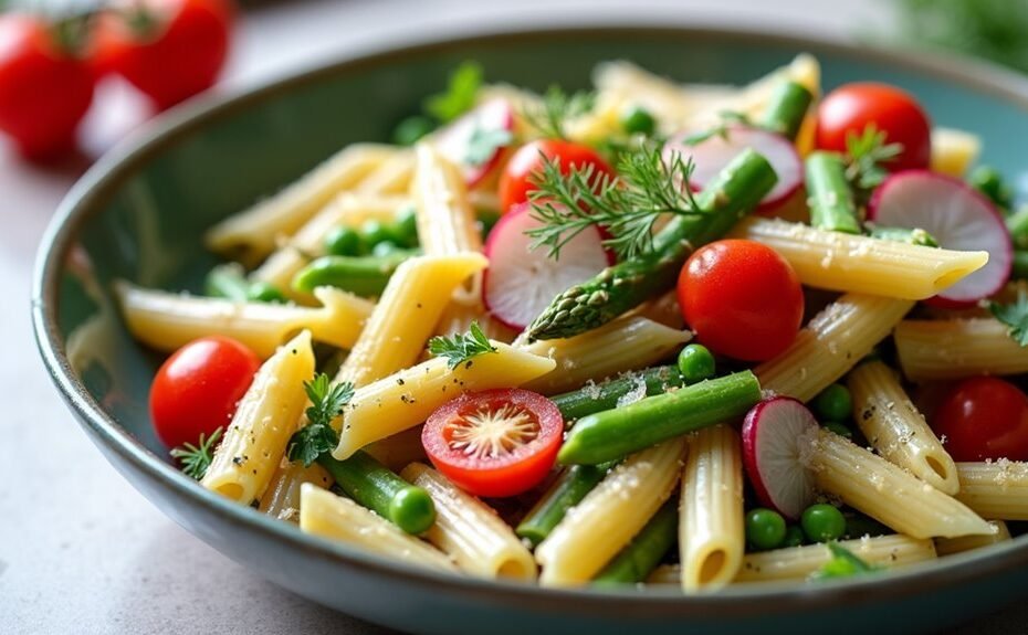 asparagus infused pasta salad delight