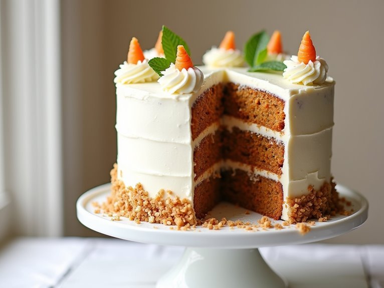 carrot cake with frosting