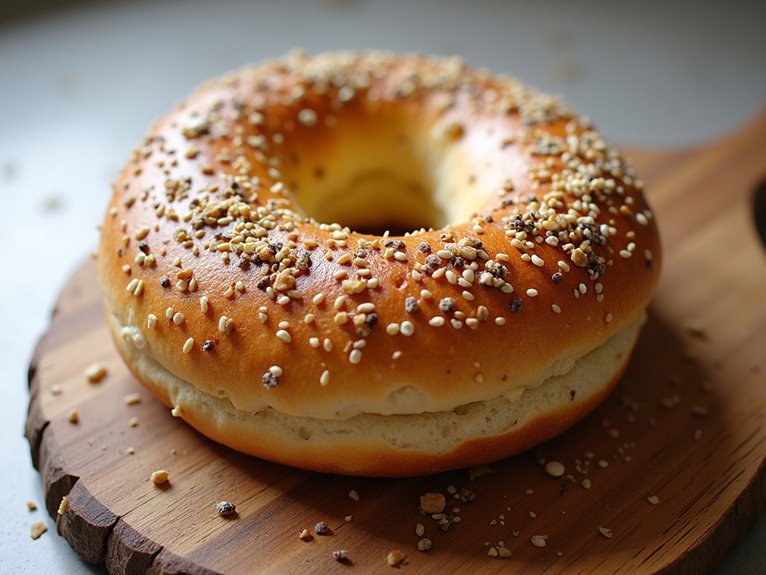 cottage cheese on bagel