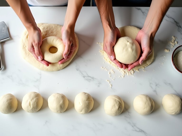 form dough into balls