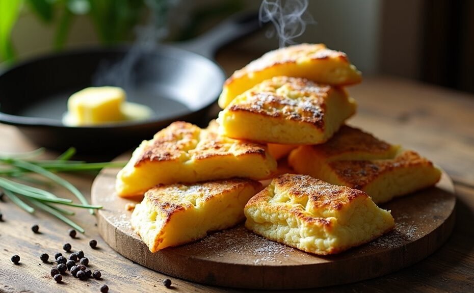 savory baked potato based scones