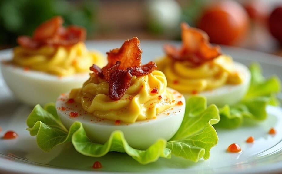 savory creamy egg centric appetizing