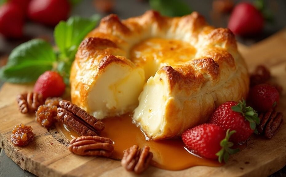 baked brie with berries