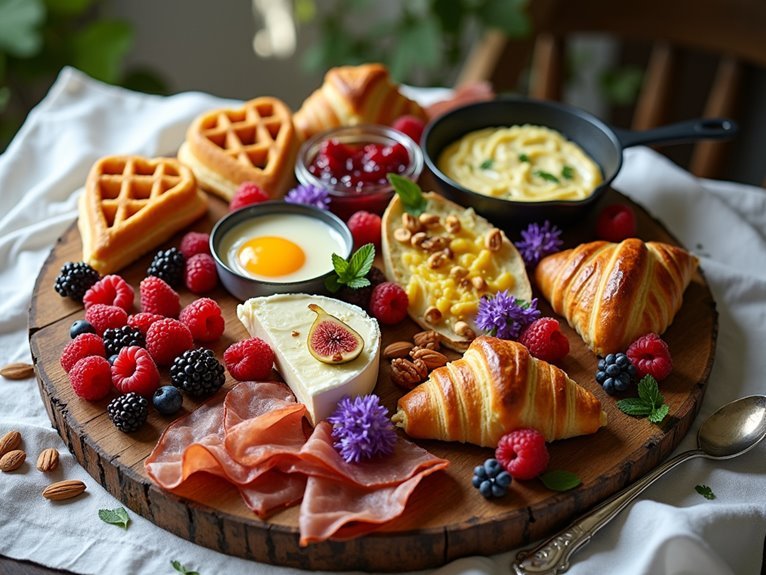 breakfast board with variety