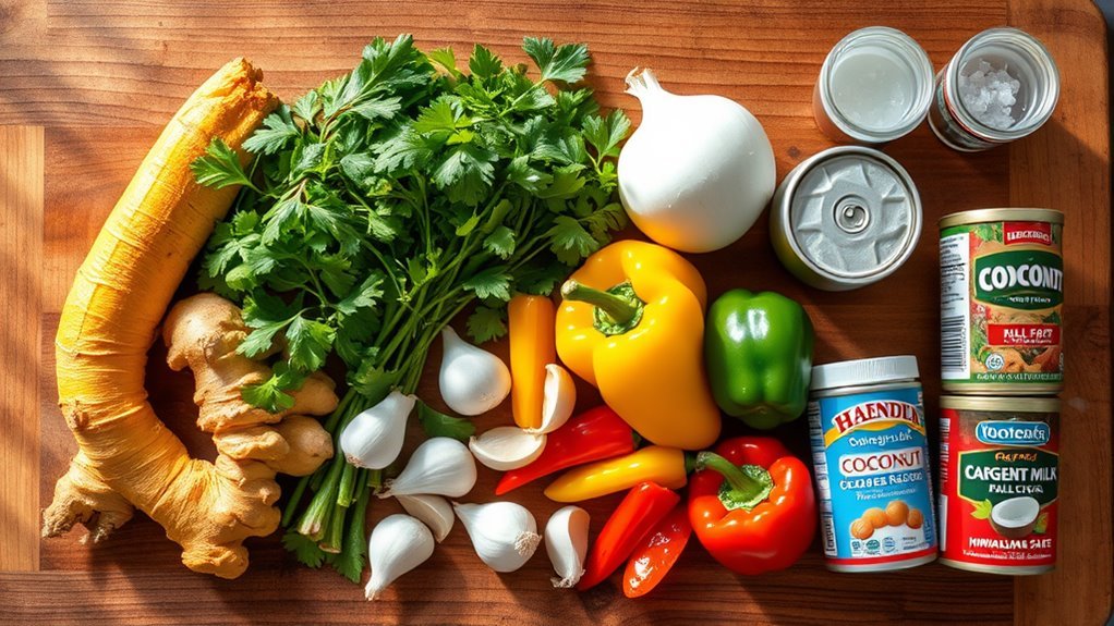 cooking with essential ingredients