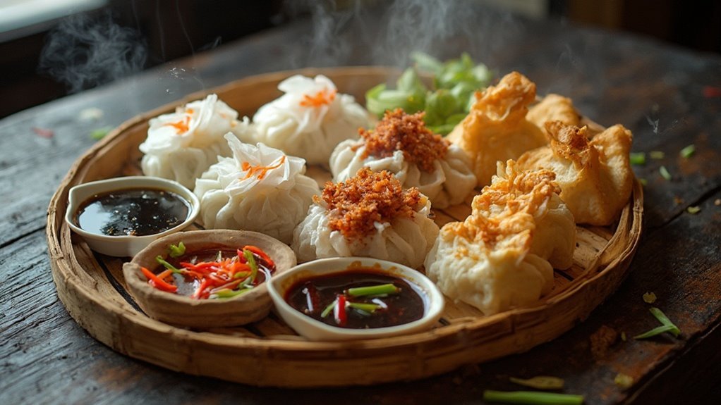 Dim Sum Platter With Fusion Fillings - askmsrecipe.com