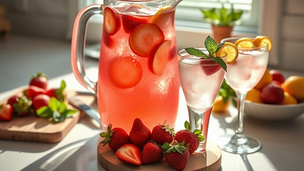 strawberry lemonade cocktail variations