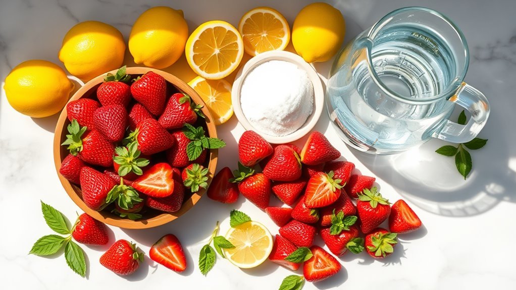 strawberry lemonade summer drink