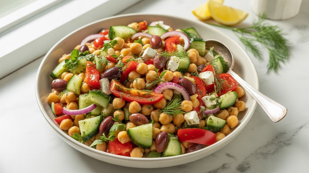 mediterranean chickpea salad delight