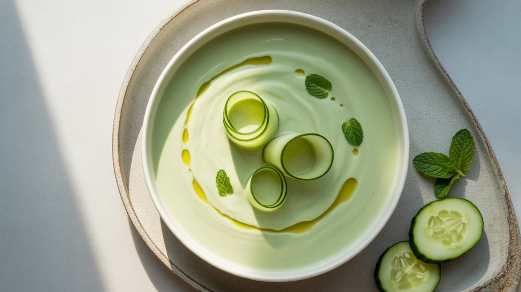 refreshing cucumber mint soup recipe