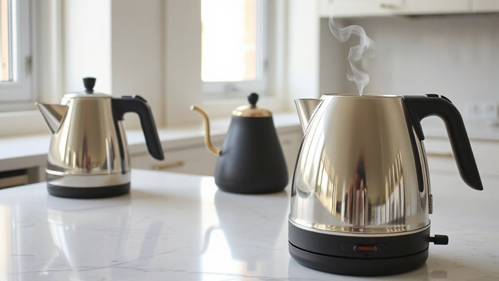 capacity boil time materials