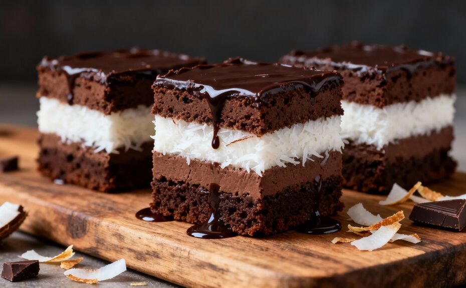 Chocolate Coconut Brownies
