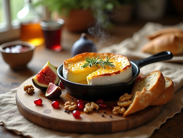 brie with sweet savory pairings