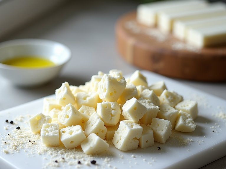 crumbly mild feta substitute