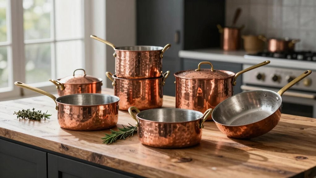 copper cookware material thickness compatibility durability