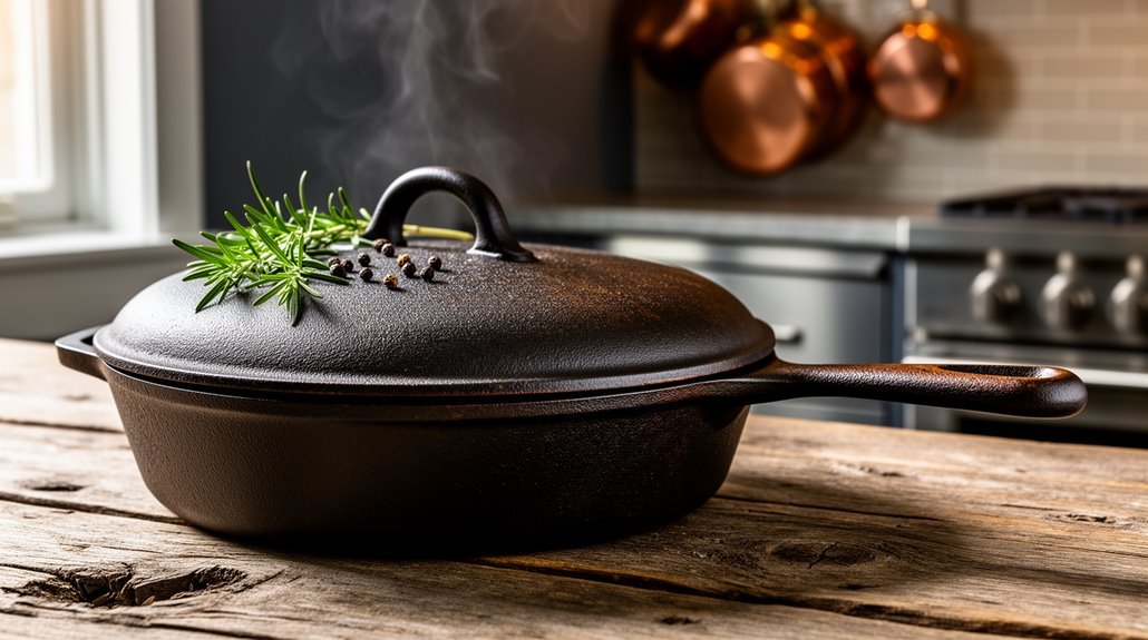 heat retention lid compatibility safety re seasoning versatility