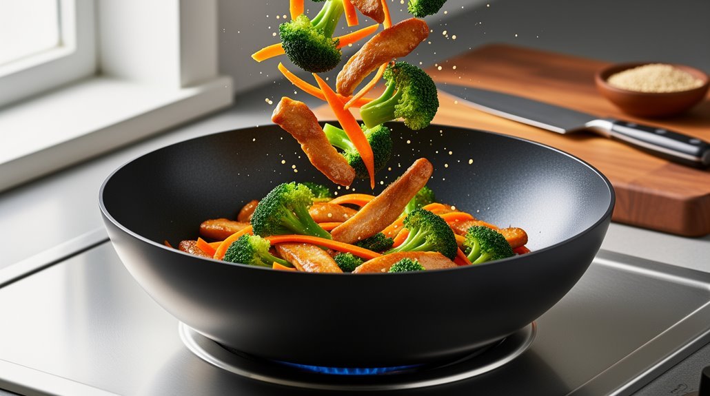 nonstick flat bottom wok factors
