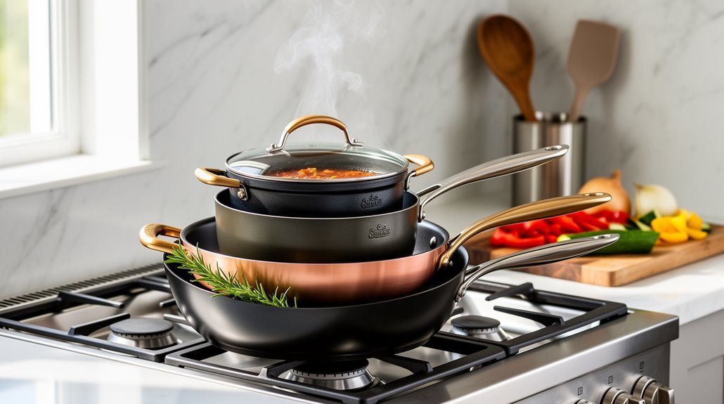 stackable cookware heat distribution factors